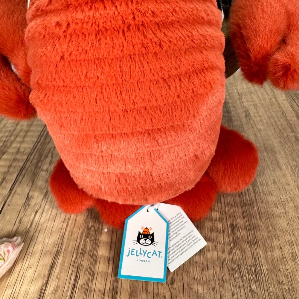 Bundle Set of 2 Jellycat Larry Lobster Small Blush Bunny Cherry NEW! Authentic - Picture 5 of 12